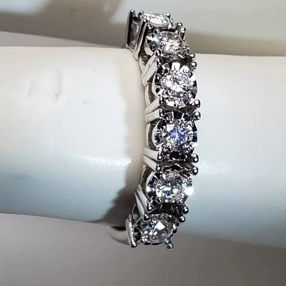 New beautiful diamond 14K white gold ring - Picture 4 of 15